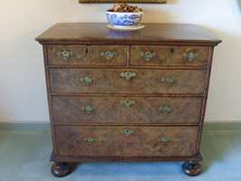 A Queen Anne walnut chest