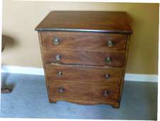 A scumble painted faux chest