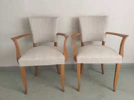 A pair of French bridge chairs