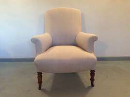 A 19thC French upholstered chair