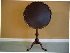 A Geo III piecrust topped tilt top