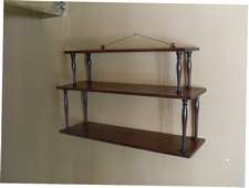 19thC open wall shelves