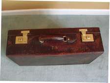 A deco period suitcase