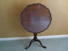 A Geo III birdcage tripod table