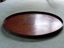 A Georgian oval drinks tray