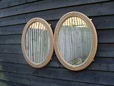 A pair of Victorian painted wall mirrors