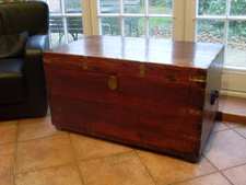 A Colonial military travelling trunk