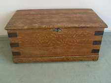 A antique scumbled trunk