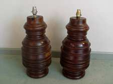 A pair of billiard table leg lamps