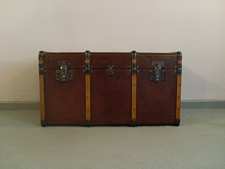 Antique french steamer trunk