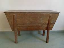 An 18thC French elm dough bin