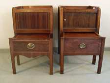 Two similar Georgian bedside stands
