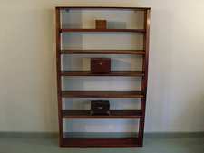 A Victorian open bookcase