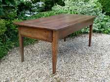 A 19thC cherry farmhouse table