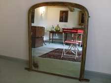 A Victorian overmantle mirror