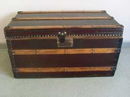 A Victorian battoned trunk