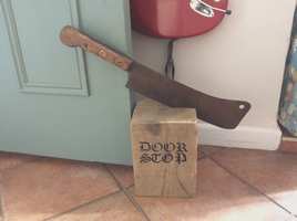 A cleaver door stop