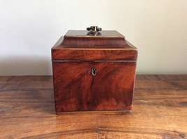 A Georgian single tea caddy