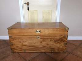 A 19thC Camphor campaign trunk