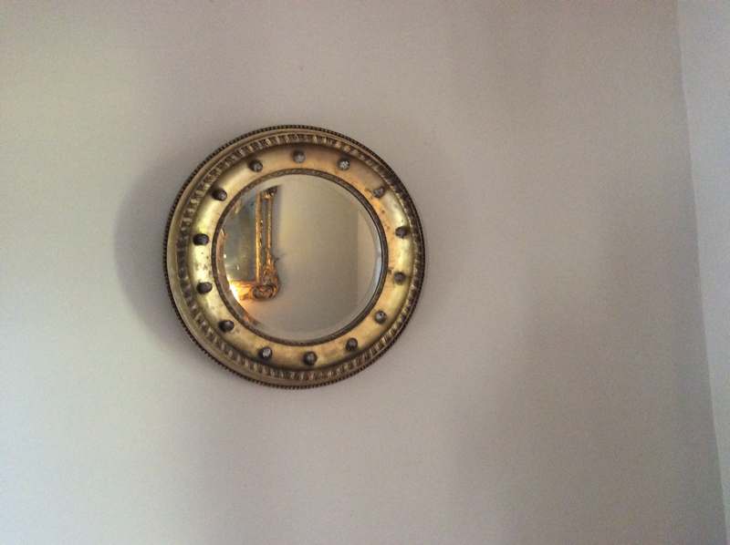 A 19thC gilded hall mirror