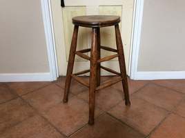 A tall Victorian kitchen stool