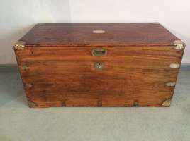 A 19thC Camphor campaign trunk