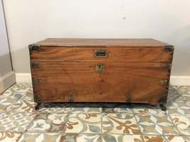 A 19thC Camphor campaign trunk