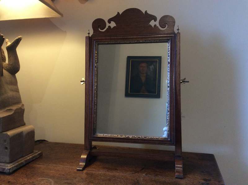 A rare Georgian toilet mirror