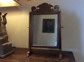 A rare Georgian toilet mirror