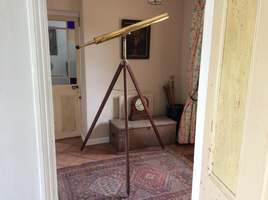 A brass telescope by Bardou Paris