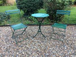 A French iron bistro/garden set