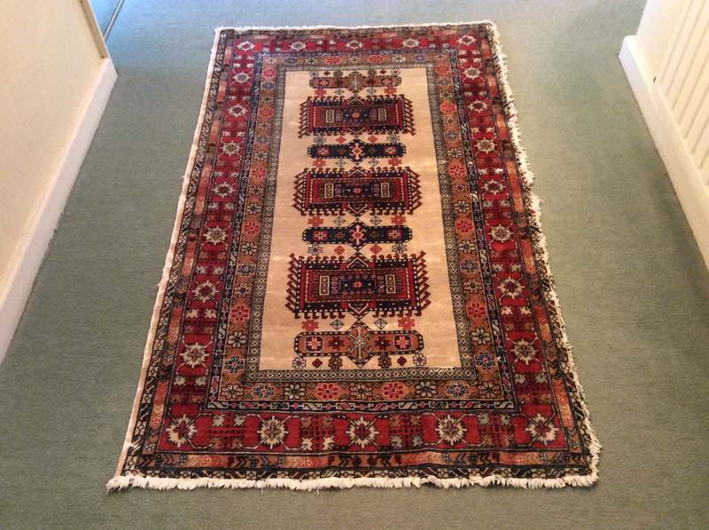 An antique Anatolian design rug