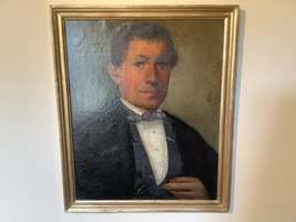 A 19thC oil portrait of a gentleman