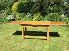 A Continental painted kitchen table