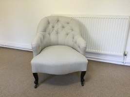 An English upholstered chair