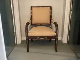 A French Empire open armchair