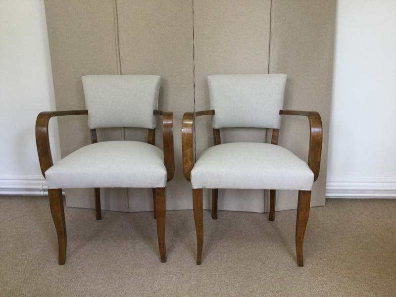 A pair of French bridge chairs