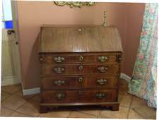 An 18thC walnut bureau