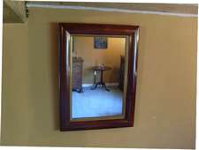 a Victorian cushion mirror