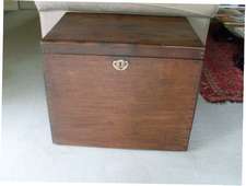 A 19thc colonial uniform trunk